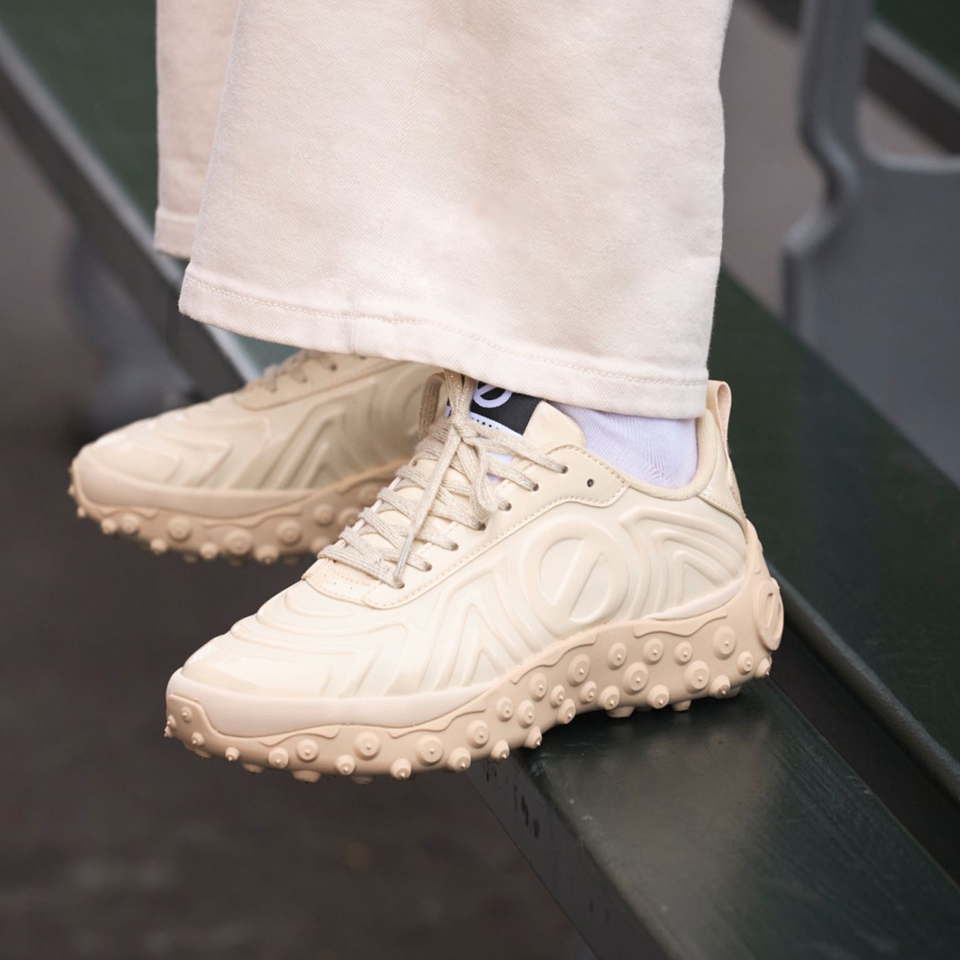 ONDA LACES W - SOFT/PATENT - BEIGE